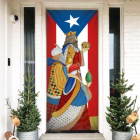 Three Kings Day Puerto Rico Door Cover We Three Kings Three Wise Men TQN766D