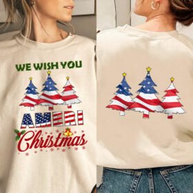 We Wish You America Christmas Sweatshirt MLN754SW