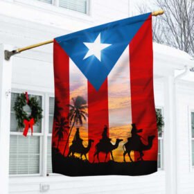 Happy Three Kings Day Puerto Rico Flag TQN781F