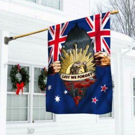 Australia New Zealand Remembrance Day Let We Forget Flag MLN729F