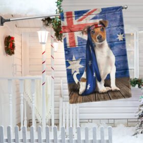Jack Russell Terrier Dog Australia Flag Charming Dog NTB216Fv222
