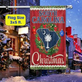South Carolina Christmas Flag Merry Christmas LNT626Fv5