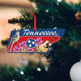 Tennessee Christmas Wooden Ornament TPT466O