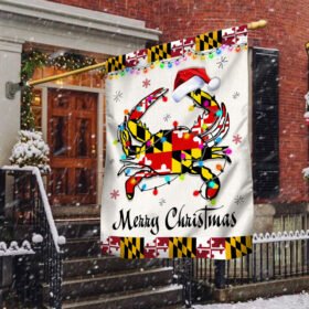 Maryland Crab Christmas Flag TQN782F