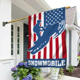 Snowmobile American Flag MLN809F