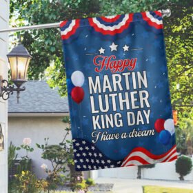 Happy Martin Luther King Day Flag TQN786F