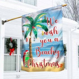 We Wish You a Beachy Christmas Flag BNN738F