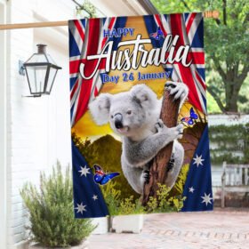 Happy Australia Day 26 January Koala Australia Flag MLN870F