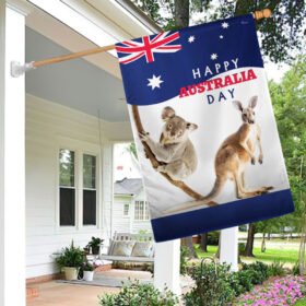 Happy Australia Day Flag Koala Kangaroo Aussie TQN785F