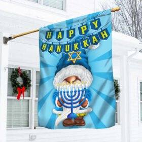 Happy Hanukkah Gnome Flag BNN729F