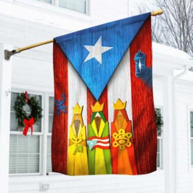 Three King's Day Puerto Rico Flag TPT475F