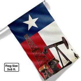 Oilfield Worker Texas Flag MLN835F