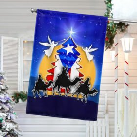 Three Kings And The Star of Bethlehem Puerto Rico Flag BNN726F