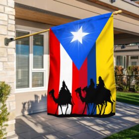 Three Wise Men Puerto Rico And Columbia Flag LNT743F