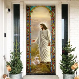 Jesus The Good Shepherd Door Cover BNN746D