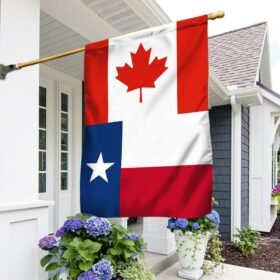 Proud Canadian Texan, Canada Texas Flag TPT546F