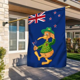 New Zealand Flag Anzac Day Kiwi Bird LNT857F