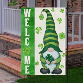 St. Patrick's Day Flag Irish Gnome Welcome TQN866F