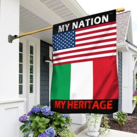 Italy And America Flag My Nation My Heritage TQN680F