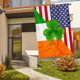 Irish Shamrock American Flag MLN911F