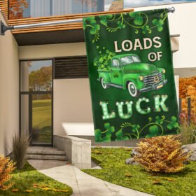 St. Patrick's Day Irish Shamrock Loads Of Luck Flag MLN902F
