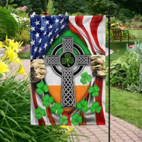 Irish Celtic Knot Cross Irish Saint Patrick’s Day Flag MLN914F