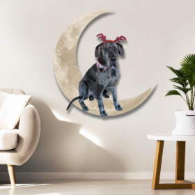 Custom Fitzroy Dog On The Moon Hang Metal Sign QNK879MSpz5