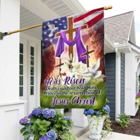 Easter Christian Flag He Is Risen Rejoice In The Resurrection Of Jesus Christ Flag MLN963F