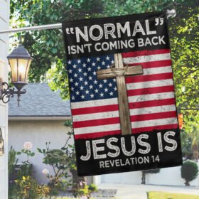 Jesus Flag “Normal” Isn't Coming Back Jesus Is Revelation 14 TQN825Fv1