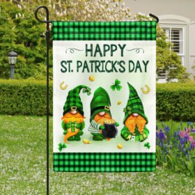 Happy Patrick's Day Gnomes Flag TQN909F