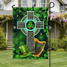 Irish Celtic Cross Irish Blessing St. Patrick Day Flag MLN1000F
