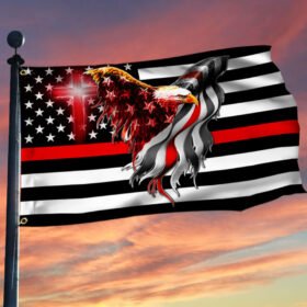 Firefighter Flag The Thin Red Line American Eagle Flag THB3482GFv2