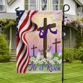 Easter US Cross Flag He Is Risen DBD3216F