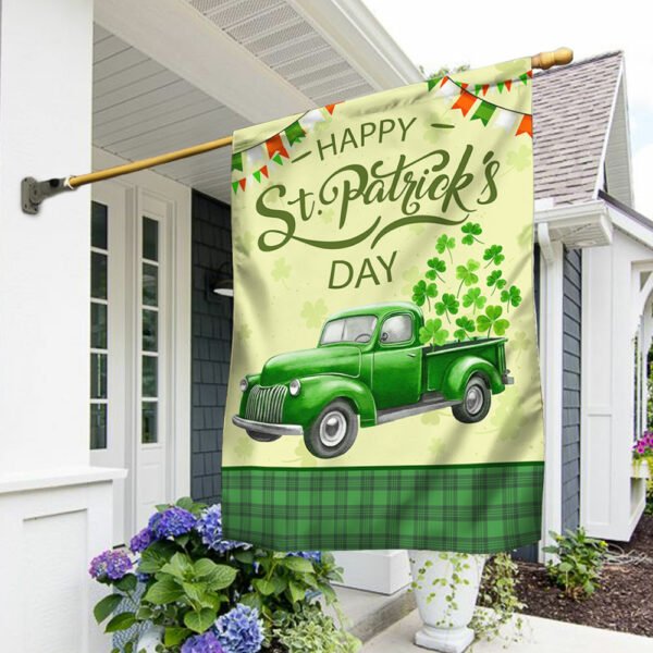 St. Patricks Day Irish Shamrock Truck Flag MLN910F