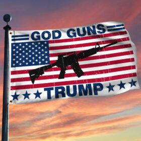 God Guns And Trump Grommet Flag TQN1043GF