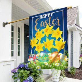 Happy Easter Daffodil Flag TQN981F