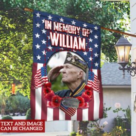 Personalized Flag In Memory Of Veterans BNT392FCT