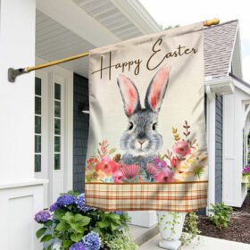 Happy Easter Bunny Rabbit Flag TQN1025F
