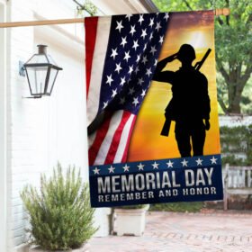 Memorial Day Veteran Remember and Honor Flag MLN1155F