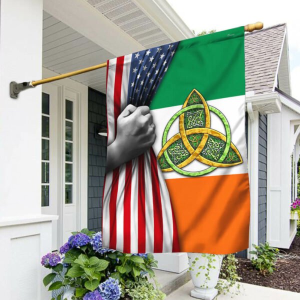 Celtic Trinity Irish American Flag TPT682F