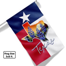 Texas Bluebonnets Flag State Of Texas TQN1087F