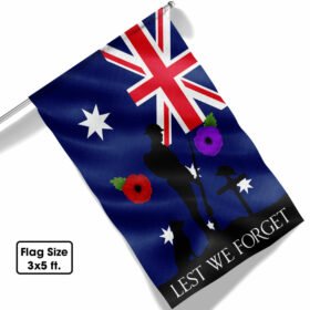 ANZAC Day Australia Flag Lest We Forget TQN1083F