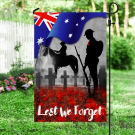 Australian Veteran Lest We Forget Anzac Day Australia Flag MLN1156F