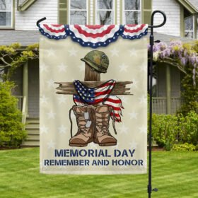 Memorial Day Remember and Honor Veteran American Eagle Grommet Flag TPT725GF
