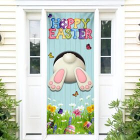 Happy Easter Bunny Door Cover TQN953D