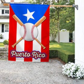 Baseball Puerto Rico Flag TQN1035F