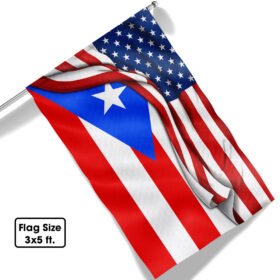 Puerto Rican American Flag TQN1041F
