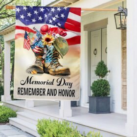 Memorial Day Flag Remember And Honor Thank You Veterans Boots TQN1144F