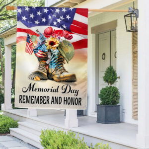 Memorial Day Flag Remember And Honor Thank You Veterans Boots TQN1144F