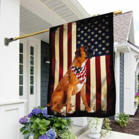 Boxer Dog American Patriot Flag PS11F